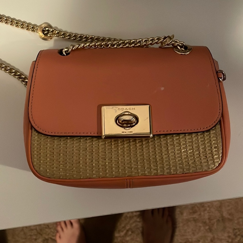 Coach purse has a few stains